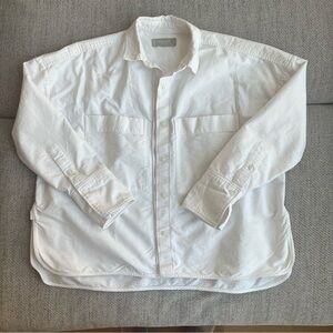 Everlane The Boxy Oxford Shirt in White XS